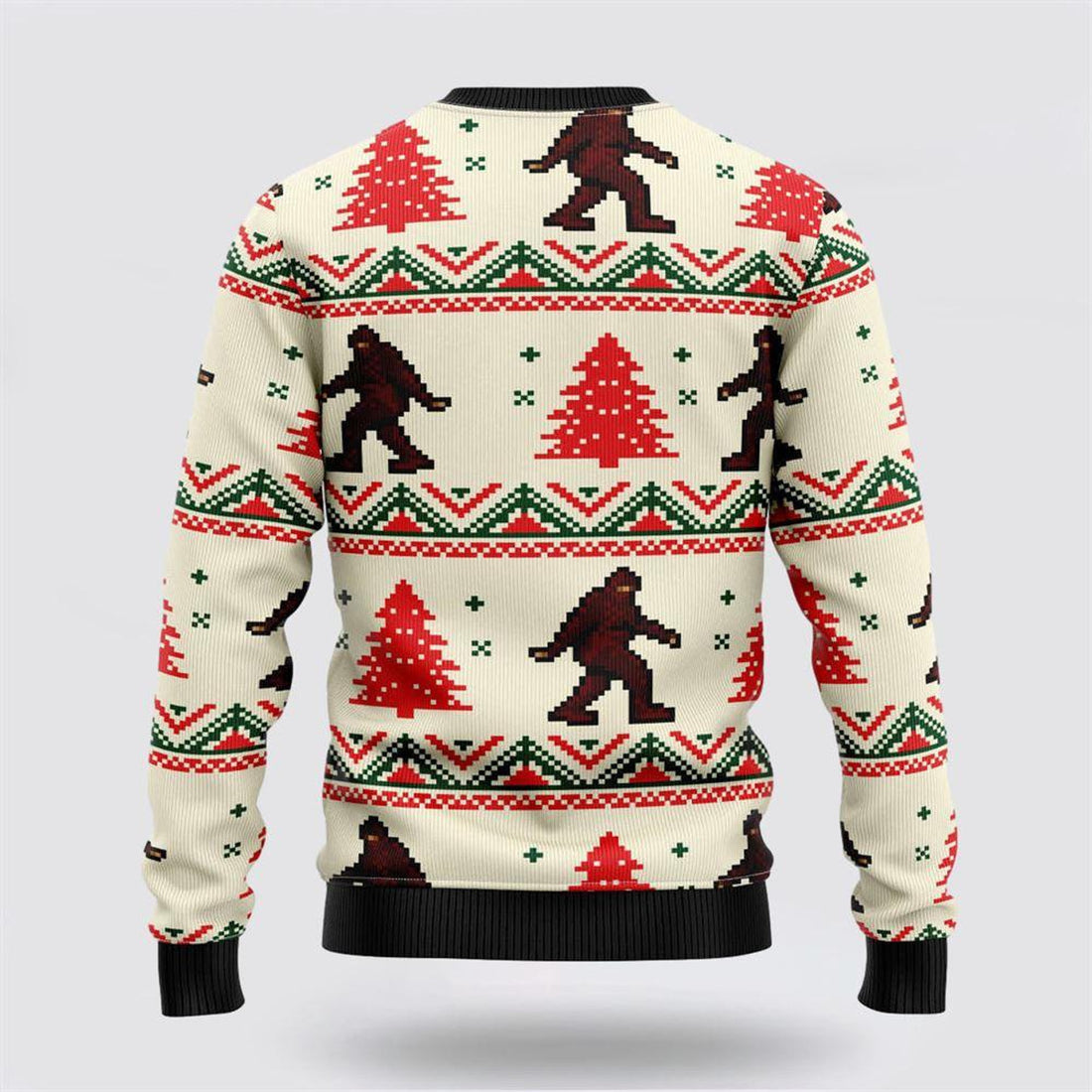 FUNSTUFFPRINT Bigfoot Ugly Christmas Sweater – Gift For Christmas Ugly Sweater