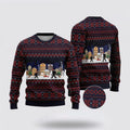 FUNSTUFFPRINT Bigfoot Winter City Ugly Christmas Sweater – Best Gift For Christmas Ugly Sweater