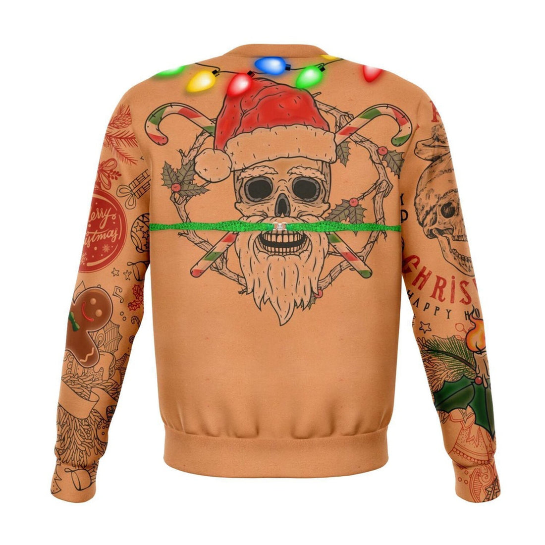 FUNSTUFFPRINT Bikini Xmas Life Tattoo Christmas Ugly Sweater, Christmas Sweater, Ugly Sweater, Funny Xmas Sweaters Ugly Sweater