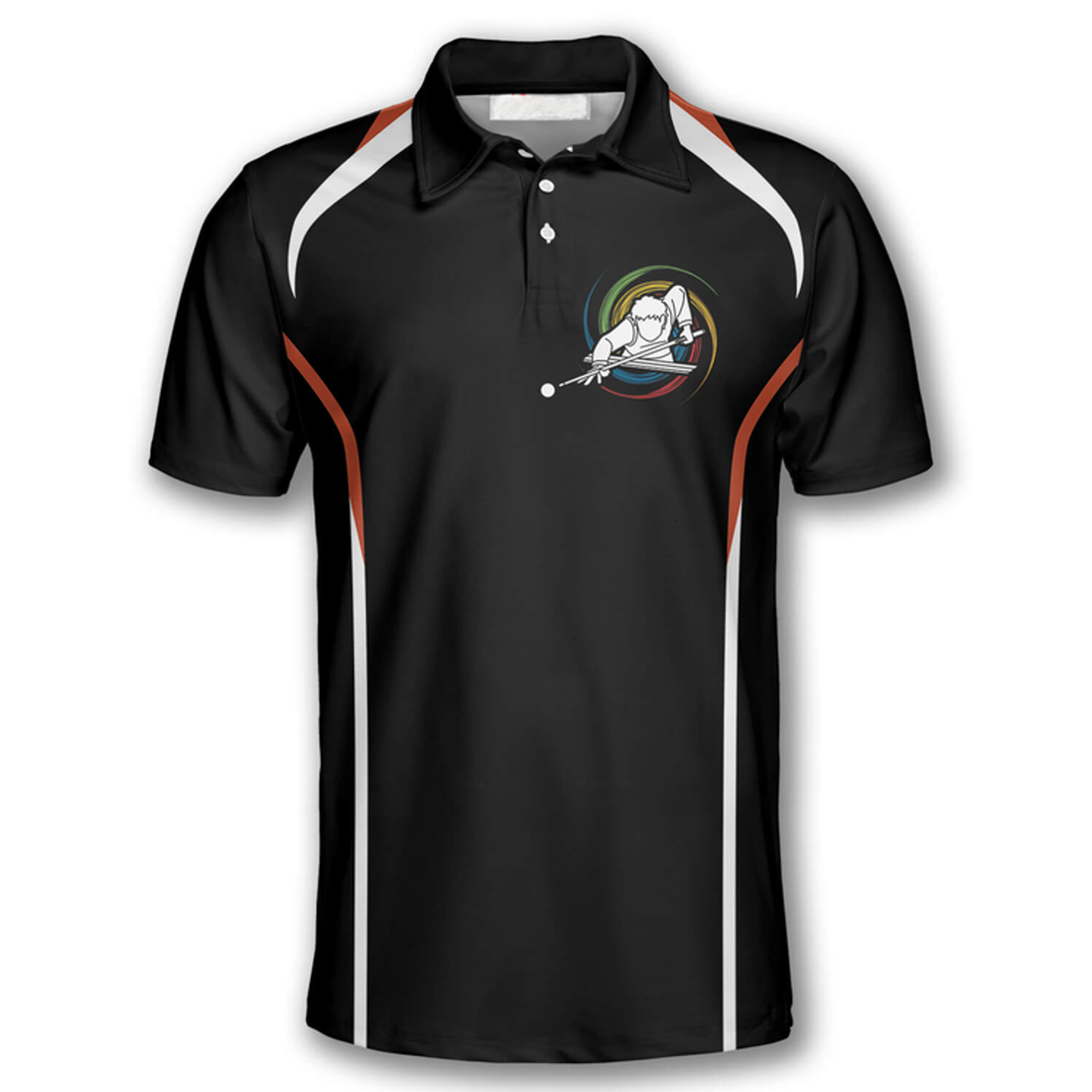 Billiards I Play Pool So I Don't Choke People Black Background Billiard Shirts for Men Billiard Polo Shirt