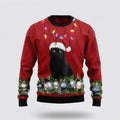 FUNSTUFFPRINT Black Cat Christmas Beauty Ugly Christmas Sweater For Men And Women, Best Gift For Christmas, Christmas Fashion Winter Ugly  Sweater