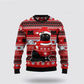 FUNSTUFFPRINT Black Cat Christmas Pattern Ugly Christmas Sweater For Men And Women, Best Gift For Christmas, Christmas Fashion Winter Ugly  Sweater