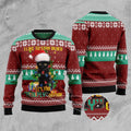 FUNSTUFFPRINT Black Cat Like Stay To In Bed Xmas Ugly Christmas Sweater, Christmas Cat Ugly Sweater, Ugly Cat Xmas Sweater Ugly Sweater