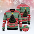 FUNSTUFFPRINT Black Cat Meowy Christmas Ugly Christmas Sweater, Christmas Cat Ugly Sweater, Ugly Cat Xmas Sweater Ugly Sweater