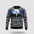 FUNSTUFFPRINT Black Cat Meowy Christmas Ugly Christmas Sweater For Men And Women, Best Gift For Christmas, Christmas Fashion Winter Ugly  Sweater