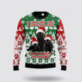FUNSTUFFPRINT Black Cat Oh Christmas Tree Ugly Christmas Sweater For Men And Women, Best Gift For Christmas, Christmas Fashion Winter Ugly  Sweater