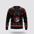 FUNSTUFFPRINT Black Cat Ornament Christmas Ugly Christmas Sweater For Men And Women, Best Gift For Christmas, Christmas Fashion Winter Ugly  Sweater