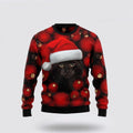 FUNSTUFFPRINT Black Cat Ornament Ugly Christmas Sweater For Men And Women, Best Gift For Christmas, Christmas Fashion Winter Ugly  Sweater