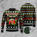 FUNSTUFFPRINT Black Cat Socks Ugly Christmas Sweater, Christmas Cat Ugly Sweater, Ugly Cat Xmas Sweater Ugly Sweater