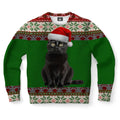 FUNSTUFFPRINT Black Cat Ugly Christmas Sweater, Christmas Sweater, Ugly Sweater, Funny Xmas Sweaters Ugly Sweater