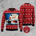 FUNSTUFFPRINT Black Cat What Ugly Christmas Sweater, Christmas Cat Ugly Sweater, Ugly Cat Xmas Sweater Ugly Sweater