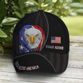 FUNSTUFFPRINT Custom Bless America Eagle With Flag Baseball Cap