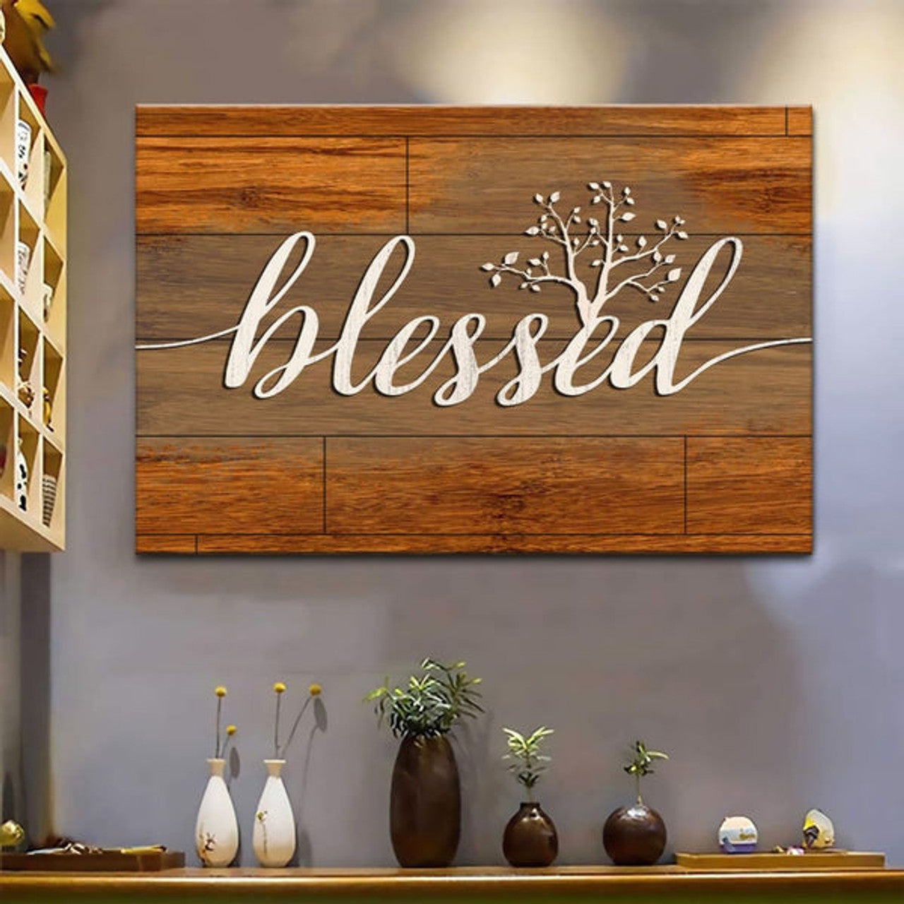 Blessed Canvas Wall Art - Christian Canvas - Faith Canvas