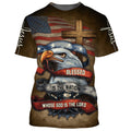 FUNSTUFFPRINT Blessed Is The Nation Whose God Is The Lord 3D All Over Printed Shirt for Men and Women 3D T-shirt
