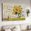 Bloom With Grace, Flower Lover, Poster Decor, Wall Art Poster Poster and Canvas