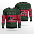 FUNSTUFFPRINT Bloomsbury, NJ, Bloomsbury Hose Company No.1 Christmas Ugly Sweater 3D - Gifts For Firefighters In Bloomsbury, NJ Ugly Sweater