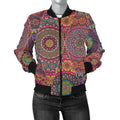 FUNSTUFFPRINT Bohemian Patchwork Pattern Print Women Casual 3D Bomber Jacket