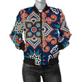 FUNSTUFFPRINT Bohemian Pattern Print Women Casual 3D Bomber Jacket