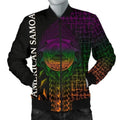 FUNSTUFFPRINT Bomber Jacket American Samoa - AS Seal Rocket Style - 3D Bomber Jacket