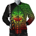 FUNSTUFFPRINT Bomber Jacket American Samoa - AS Seal Rocket Style (Reggae) - 3D Bomber Jacket