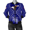 FUNSTUFFPRINT Bomber Jacket American Samoa Polynesian - American Samoa Flag with Polynesian Tattoo - 3D Bomber Jacket