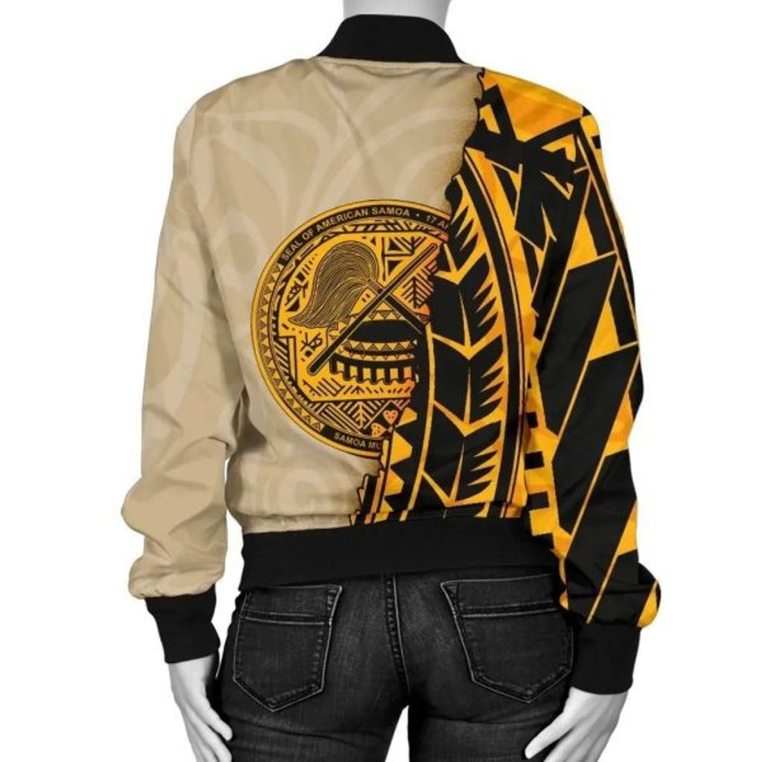 FUNSTUFFPRINT Bomber Jacket American Samoa - Polynesian Wild Style - 3D Bomber Jacket