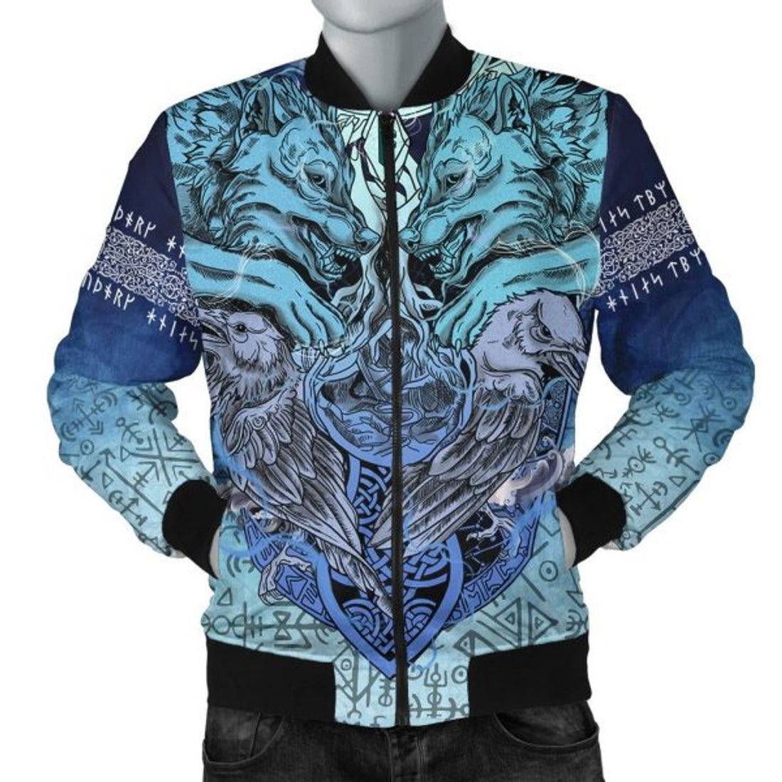 FUNSTUFFPRINT Bomber Jacket - Ansuz Rune 3D Bomber Jacket
