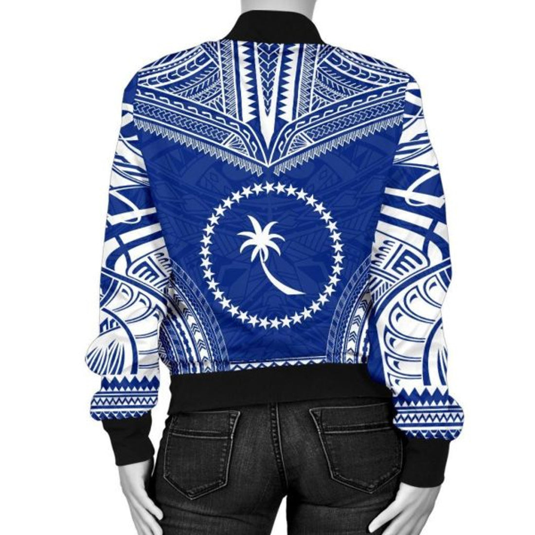 FUNSTUFFPRINT Bomber Jacket Cook Islands Flag Polynesian Chief - 3D Bomber Jacket