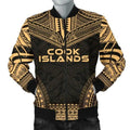 FUNSTUFFPRINT Bomber Jacket Cook Islands Polynesian Chief - Gold Version - 3D Bomber Jacket