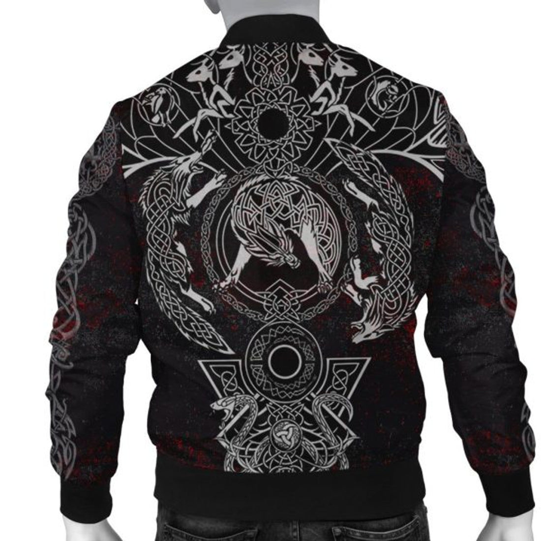 FUNSTUFFPRINT Bomber Jacket - Fenrir Art 3D Bomber Jacket