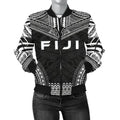 FUNSTUFFPRINT Bomber Jacket Fiji Polynesian Chief - Black Version 3D Bomber Jacket