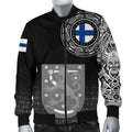 FUNSTUFFPRINT Bomber Jacket - Finland Coat Of Arms 3D Bomber Jacket