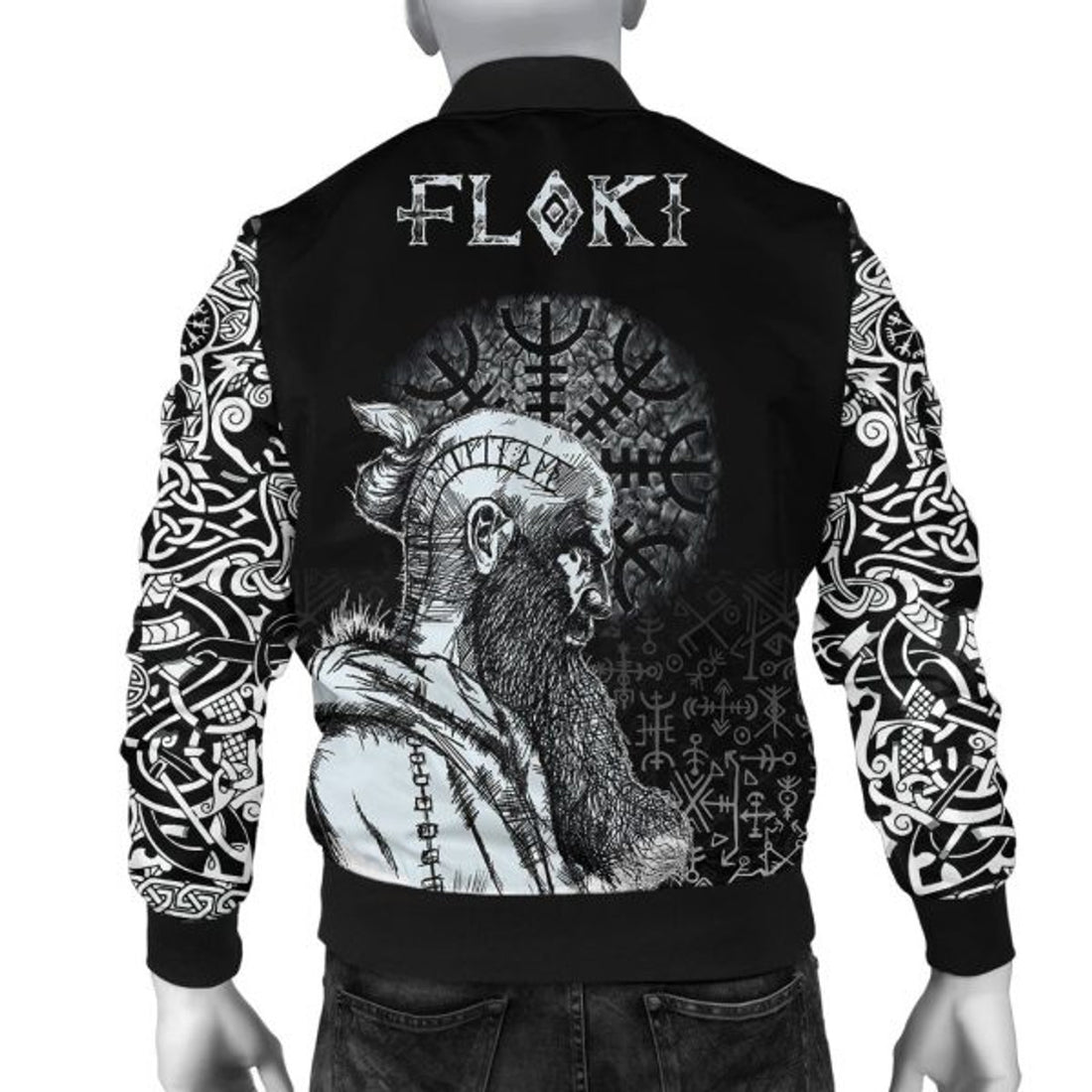FUNSTUFFPRINT Bomber Jacket - Floki 3D Bomber Jacket