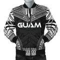 FUNSTUFFPRINT Bomber Jacket Guam Polynesian Chief - Black Version 3D Bomber Jacket