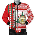 FUNSTUFFPRINT Bomber Jacket Hawaii Mele Kalikimaka 3D Bomber Jacket