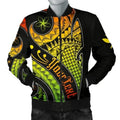 FUNSTUFFPRINT Bomber Jacket Hawaii Personalised - Hawaii Polynesian Decorative Patterns 3D Bomber Jacket