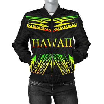 FUNSTUFFPRINT Bomber Jacket Hawaii Polynesia 3D Bomber Jacket