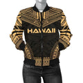 FUNSTUFFPRINT Bomber Jacket Hawaii Polynesian Chief - Gold Version 3D Bomber Jacket