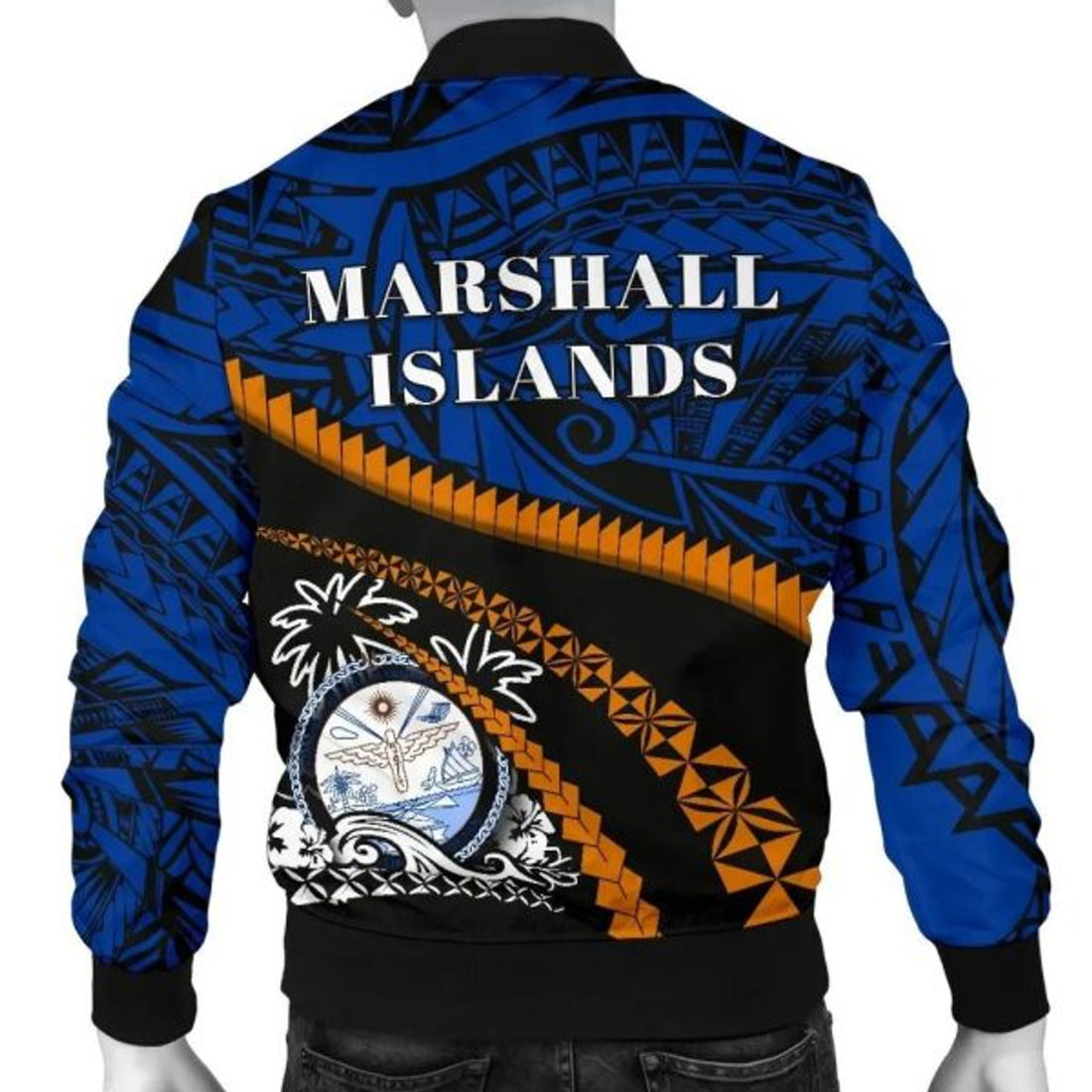FUNSTUFFPRINT Bomber Jacket Marshall Islands - Road to Hometown 3D Bomber Jacket