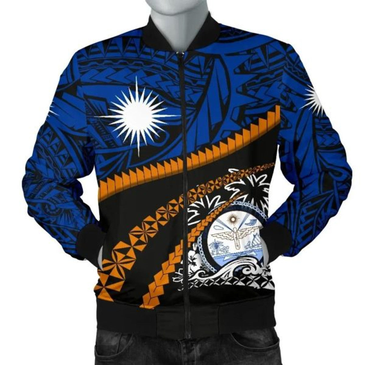 FUNSTUFFPRINT Bomber Jacket Marshall Islands - Road to Hometown 3D Bomber Jacket