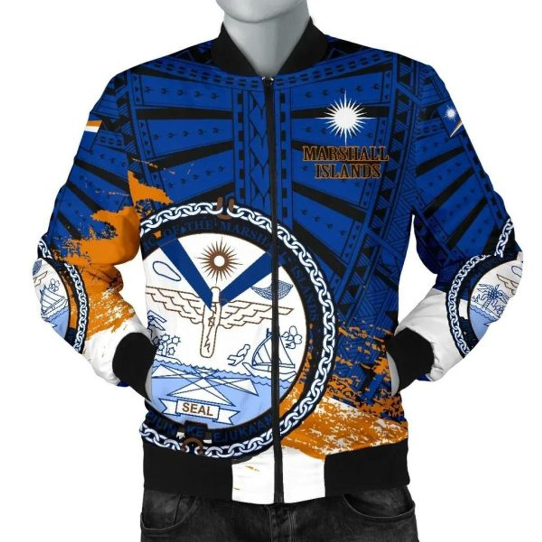 FUNSTUFFPRINT Bomber Jacket Marshall Islands Special 3D Bomber Jacket