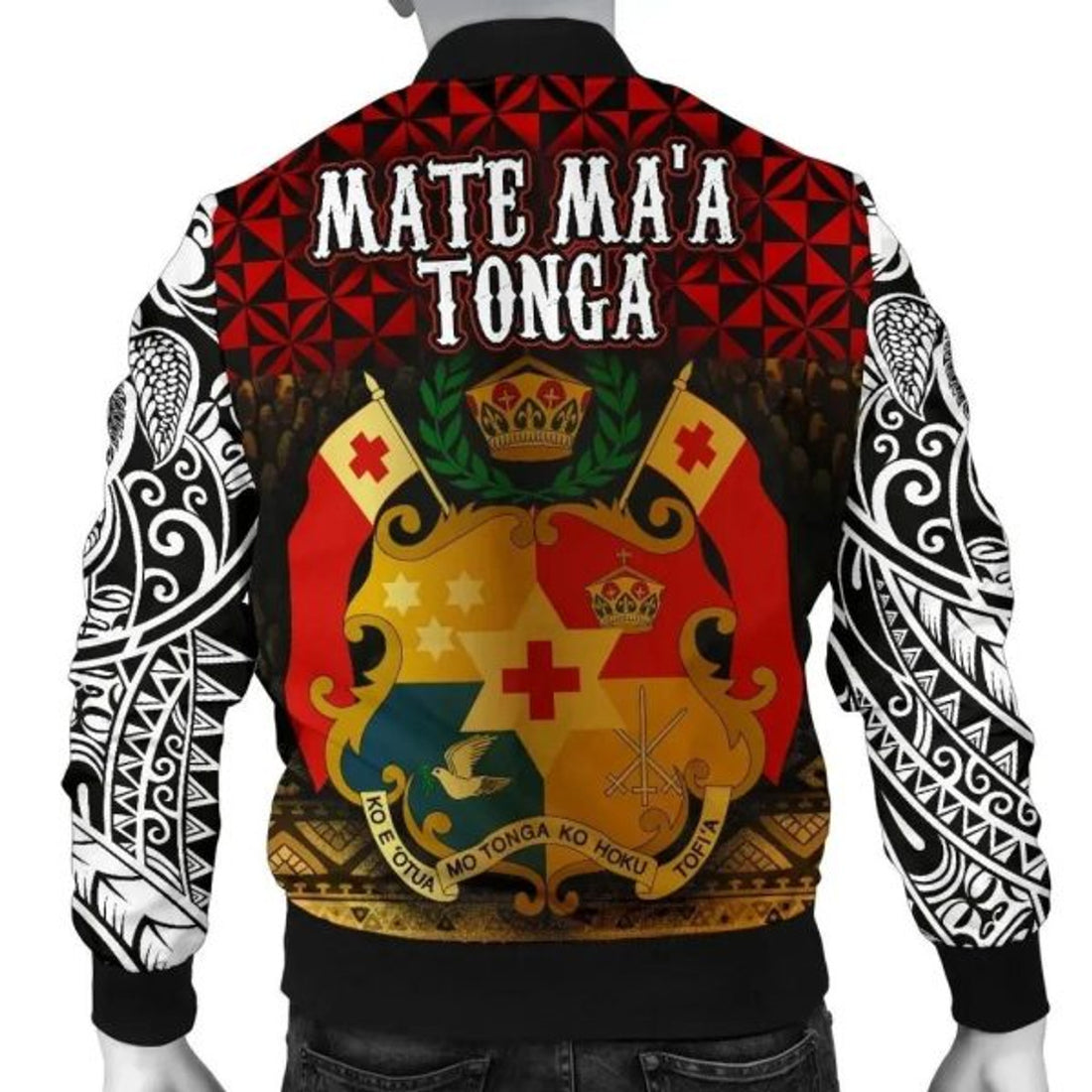 FUNSTUFFPRINT Bomber Jacket Mate Ma'a Tonga 3D Bomber Jacket
