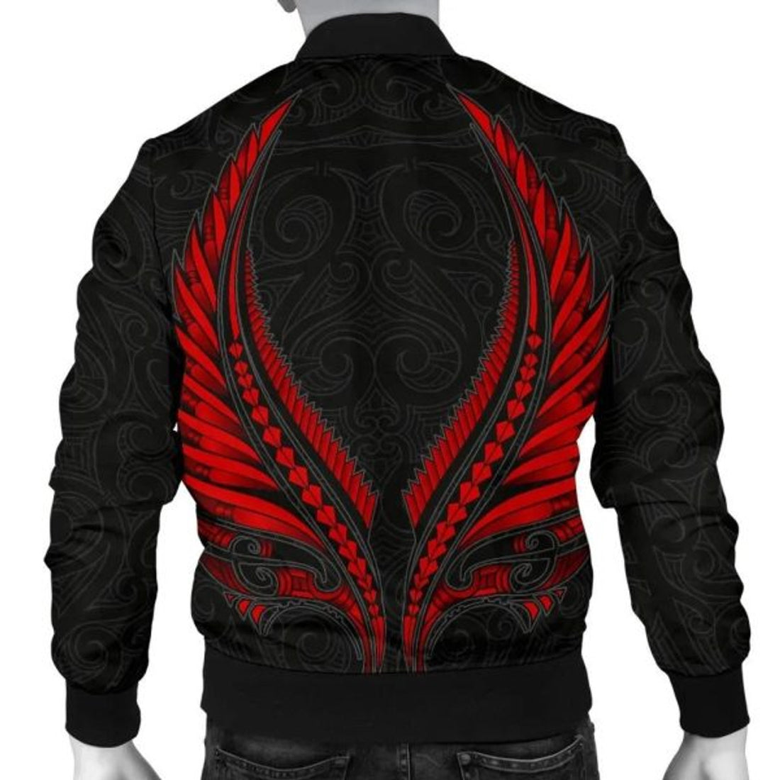 FUNSTUFFPRINT Bomber Jacket New Zealand - Maori Fern Tattoo 3D Bomber Jacket