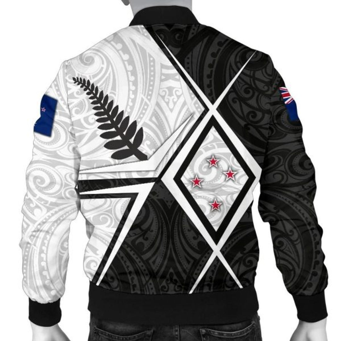 FUNSTUFFPRINT Bomber Jacket New Zealand New Zealand Legend 3D Bomber Jacket