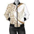 FUNSTUFFPRINT Bomber Jacket New Zealand Silver Fern Maori - Circle Style 3D Bomber Jacket