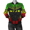 FUNSTUFFPRINT Bomber Jacket Niue Polynesian Chief - Reggae Version 3D Bomber Jacket