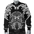 FUNSTUFFPRINT Bomber Jacket - Njord and Dragon Tattoo 3D Bomber Jacket