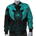 FUNSTUFFPRINT Bomber Jacket - Nordic Raven Tattoos 3D Bomber Jacket