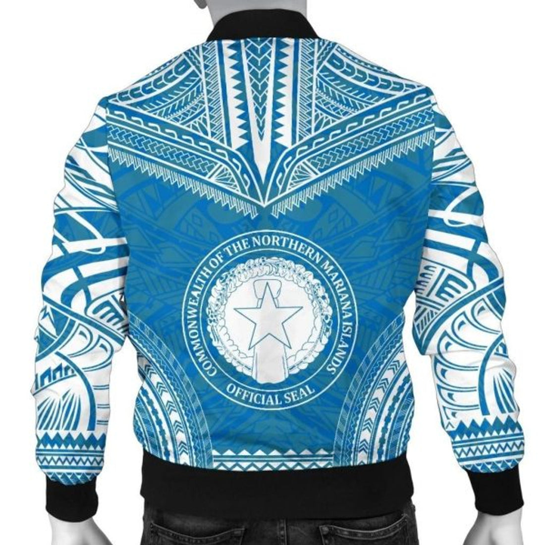 FUNSTUFFPRINT Bomber Jacket Northern Mariana Islands Flag Polynesian Chief 3D Bomber Jacket