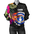 FUNSTUFFPRINT Bomber Jacket Northern Mariana Islands - Saipan Hibiscus Polynesian Pattern 3D Bomber Jacket